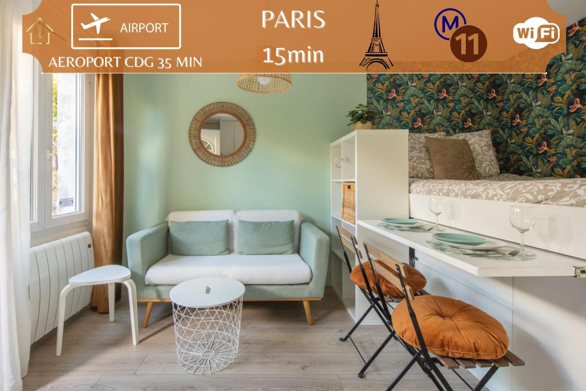 Benfleet 2 Cocooning Studio Proche Paris Роменвіль Екстер'єр фото